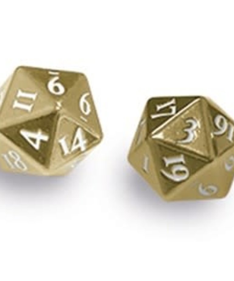 Ultra-PRO - ULP Dice: Heavy Metal D20 - Gold (2)