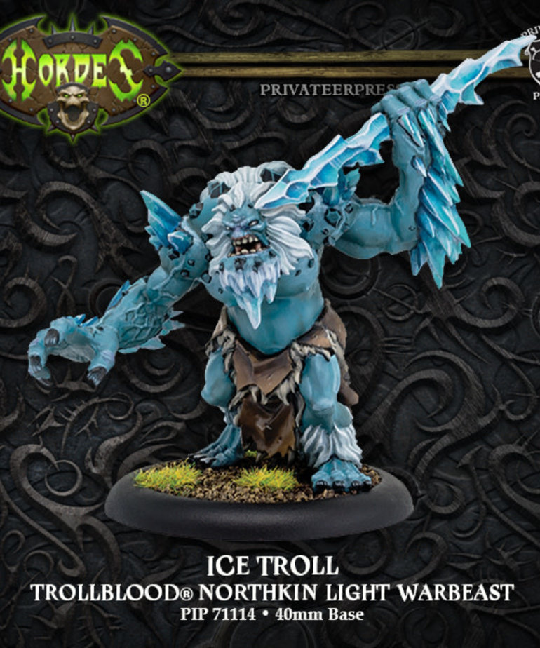 Privateer Press - PIP Hordes - Trollbloods - Ice Troll - Northkin Light Warbeast