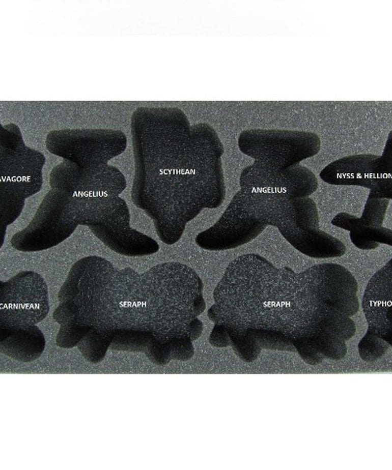 Battle Foam - BAF CLEARANCE -  Legion of Everblight Warbeast Foam Tray 3.5 (International orders with this item may be assessed additional shipping fees at time of shipment)