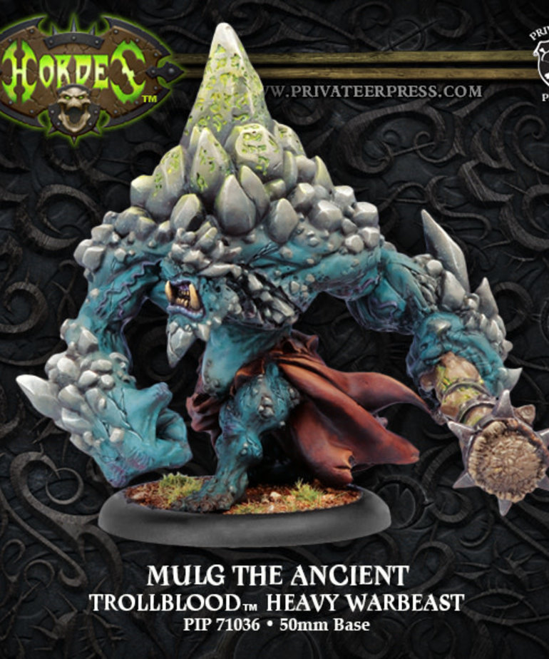 Privateer Press - PIP Hordes - Trollbloods - Mulg the Ancient - Heavy Warbeast