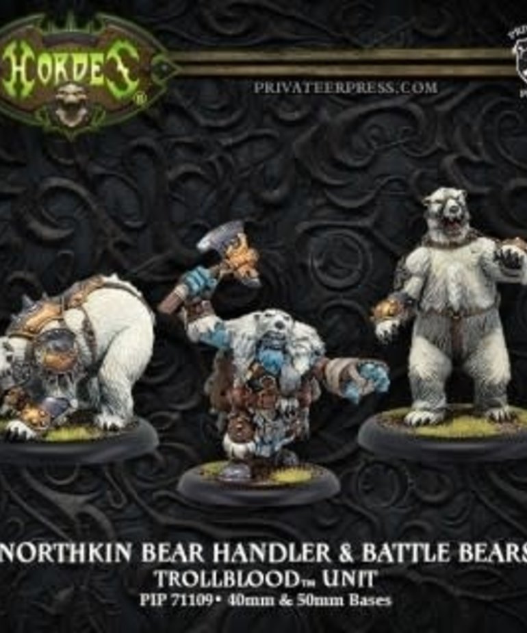 Privateer Press - PIP Hordes - Trollbloods - Northkin Bear Handler & Battle Bears - Unit