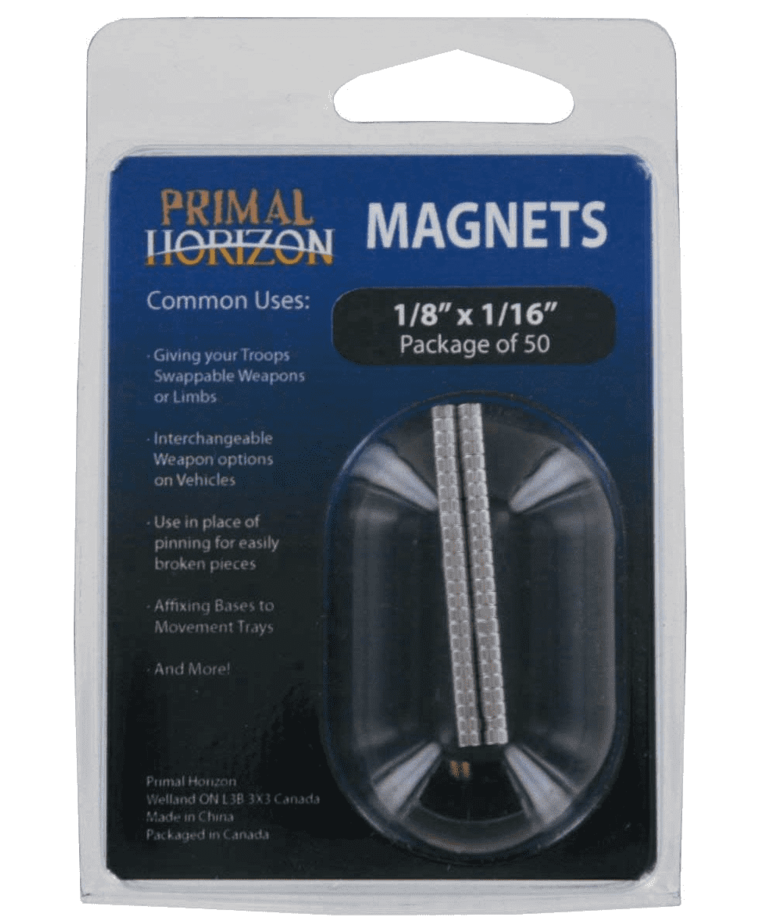 Primal Horizon - PHZ Primal Horizon: Magnets - 1/8" x 1/16": Package of 50