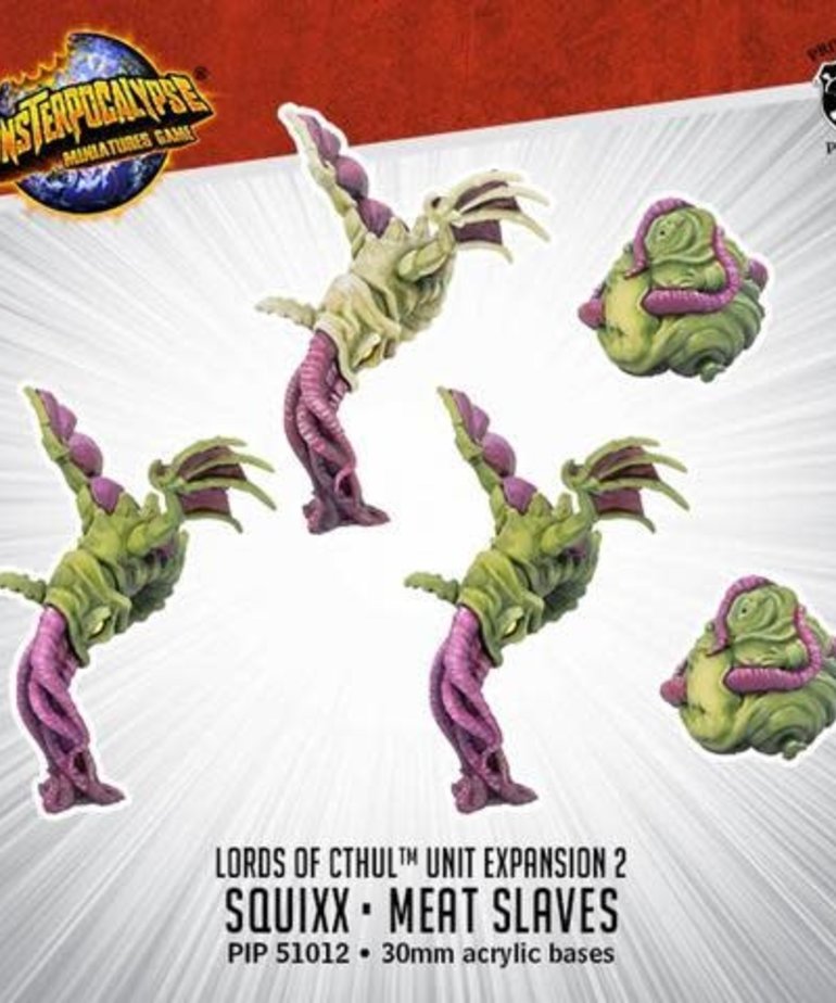 Privateer Press - PIP Monsterpocalypse - Destroyers - Lords of Cthul - Squixx & Meat Slaves - Unit Expansion 2