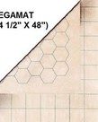 Chessex - CHX Reversible Megamat 1" sq/hex