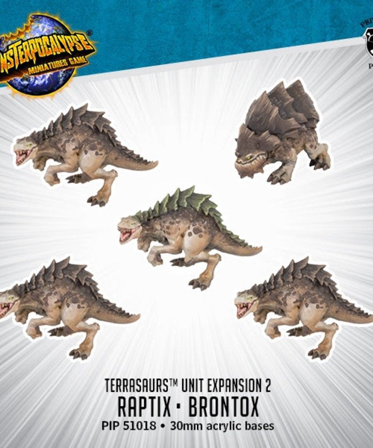 Privateer Press - PIP Monsterpocalypse - Terrasaurs - Raptix & Brontox - Unit Expansion 2