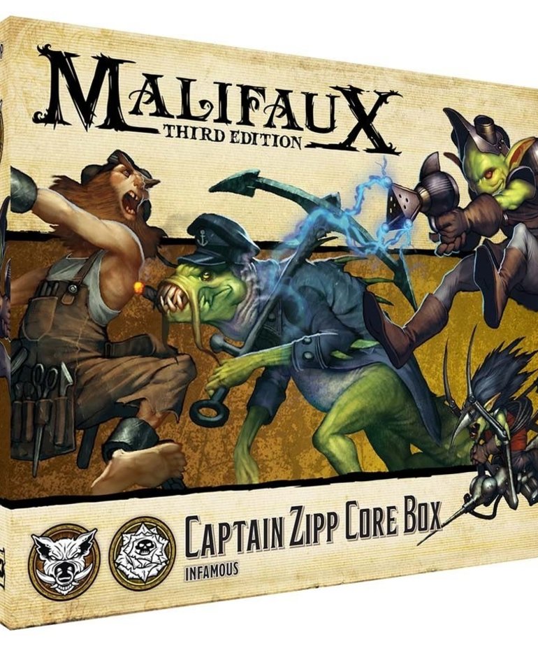 Wyrd Miniatures - WYR Malifaux 3E - Bayou/Outcasts - Captain Zipp Core Box