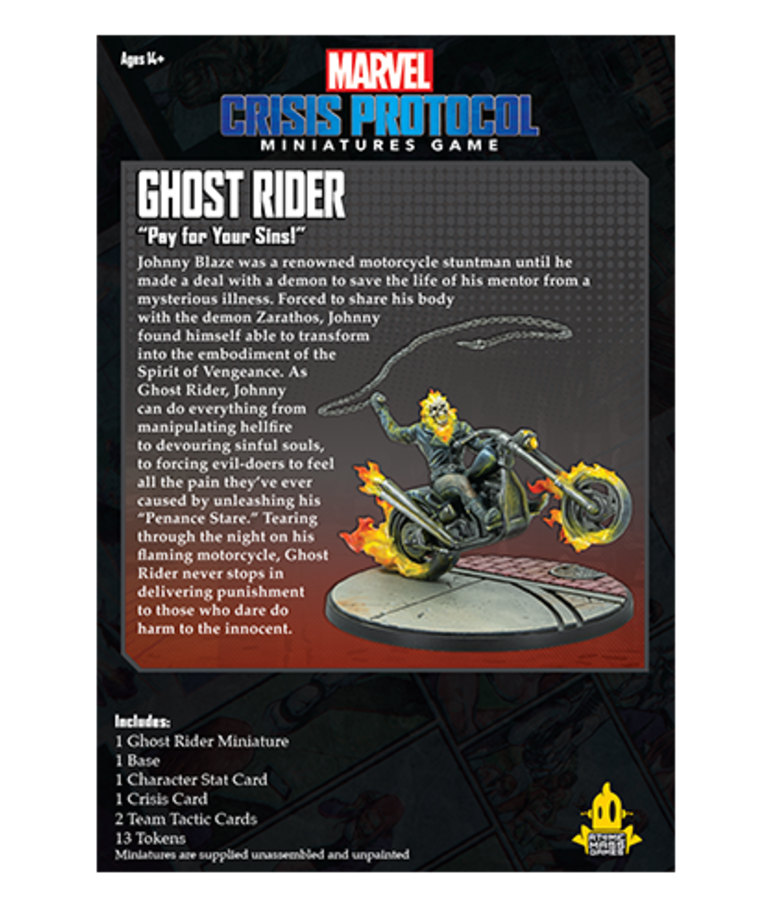 Atomic Mass Games - AMG Marvel: Crisis Protocol - Ghost Rider - Character Pack