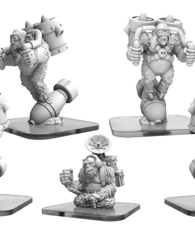 Privateer Press - PIP Monsterpocalypse - Empire of the Apes - Ape Bombers & Command Ape - Unit Expansion 3