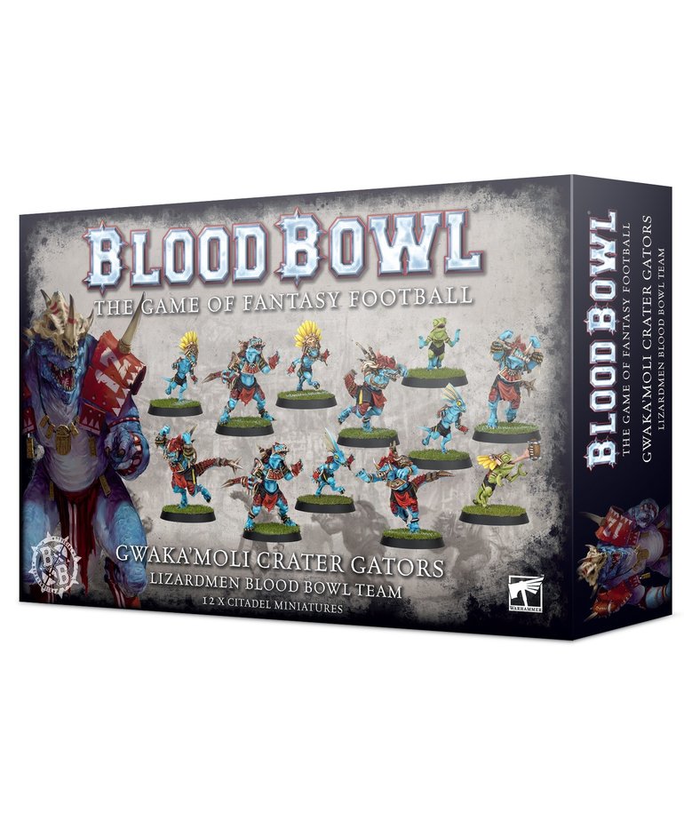 Games Workshop - GAW Blood Bowl - Lizardmen Team - Gwaka'moli Crater Gators