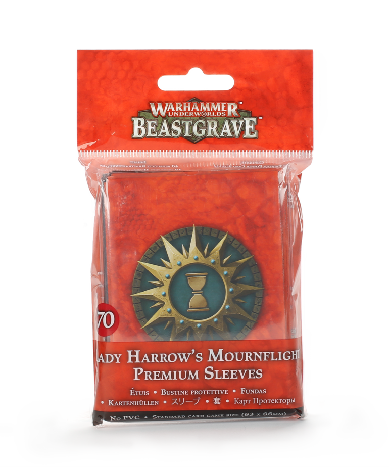 Games Workshop - GAW Warhammer Underworlds: Beastgrave - Lady Harrow's Mournflight - Premium Sleeves