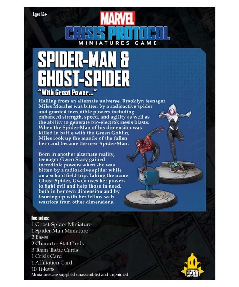 Atomic Mass Games - AMG Marvel: Crisis Protocol - Spider-Man & Ghost-Spider - Character Pack