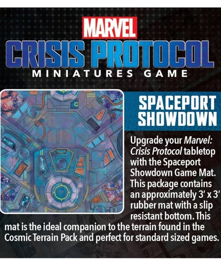 Atomic Mass Games - AMG Marvel: Crisis Protocol - Game Mat - Spaceport Showdown