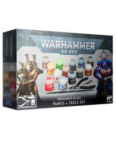 Games Workshop - GAW Warhammer 40K - Paints + Tools Set
