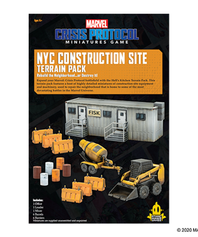 Atomic Mass Games - AMG Marvel: Crisis Protocol - NYC Construction Site - Terrain Pack