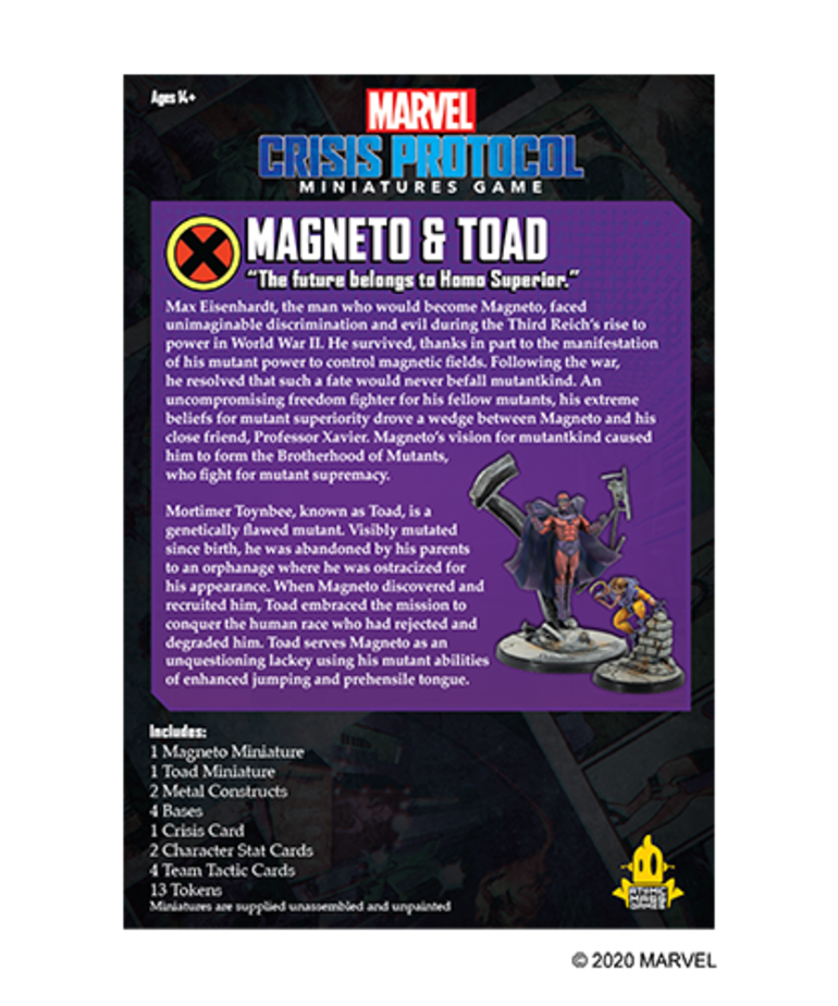 Atomic Mass Games - AMG Marvel: Crisis Protocol - Magneto & Toad - Character Pack