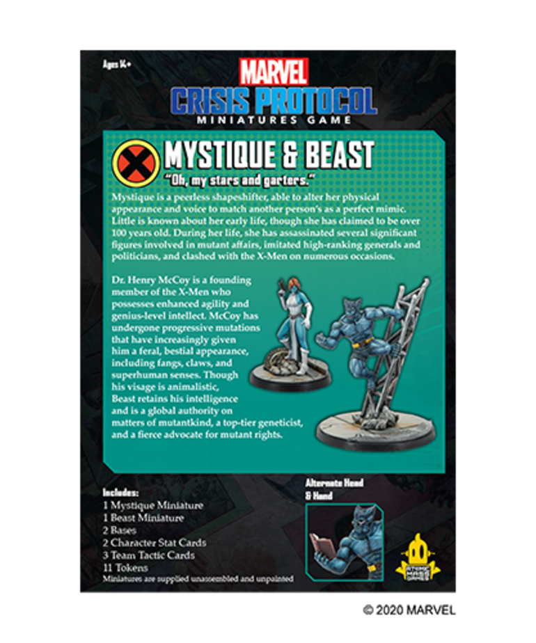 Atomic Mass Games - AMG Marvel: Crisis Protocol - Mystique & Beast - Character Pack