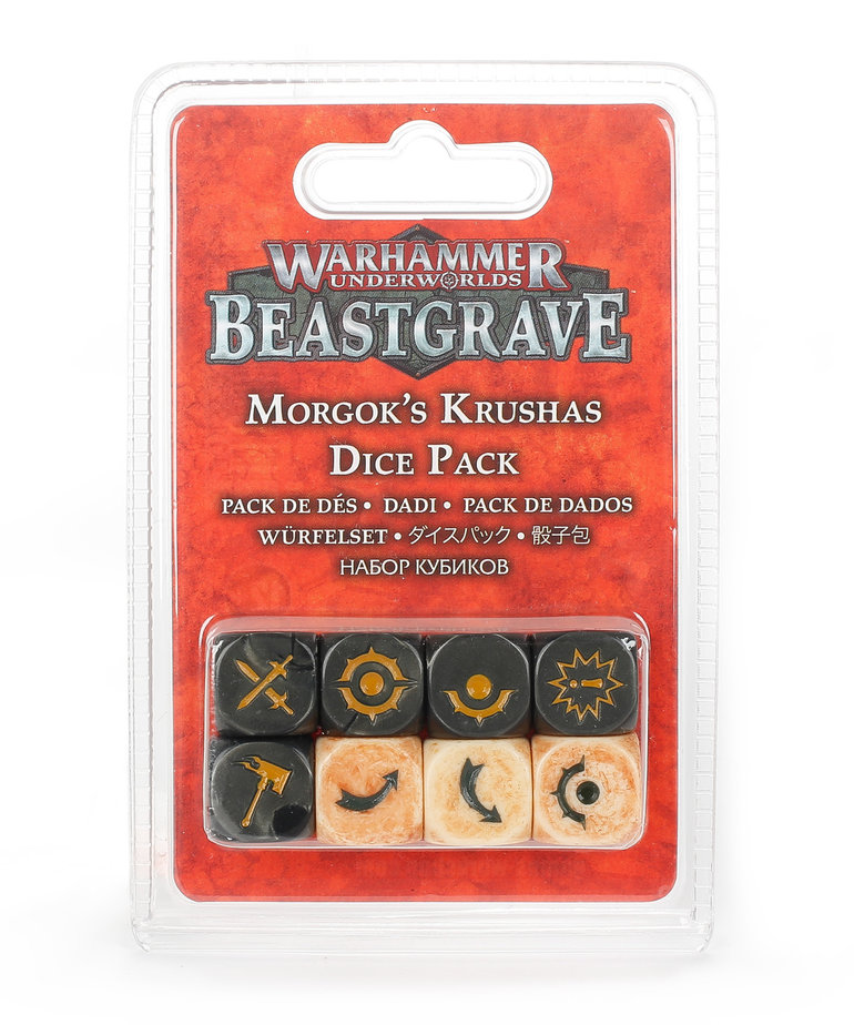 Games Workshop - GAW Warhammer Underworlds: Beastgrave - Morgok's Krushas - Dice Set