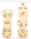 Gameopolis Dice - UDI Gameopolis: Dice - Polyhedral 7 Set - Glitter - White/Gold