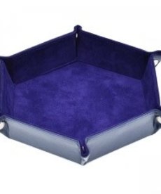 Gameopolis Dice - UDI Hexagon - Purple Velvet Dice Tray