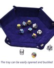 Gameopolis Dice - UDI Gameopolis: Dice Tray -  Folding: Hexagon - Purple Velvet