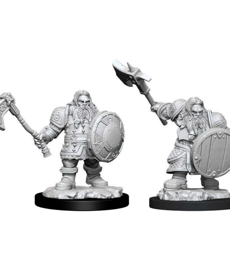 WizKids - WZK D&D: Nolzur's Marvelous Unpainted Miniatures - Dwarf Fighter (He/Him/They/Them)