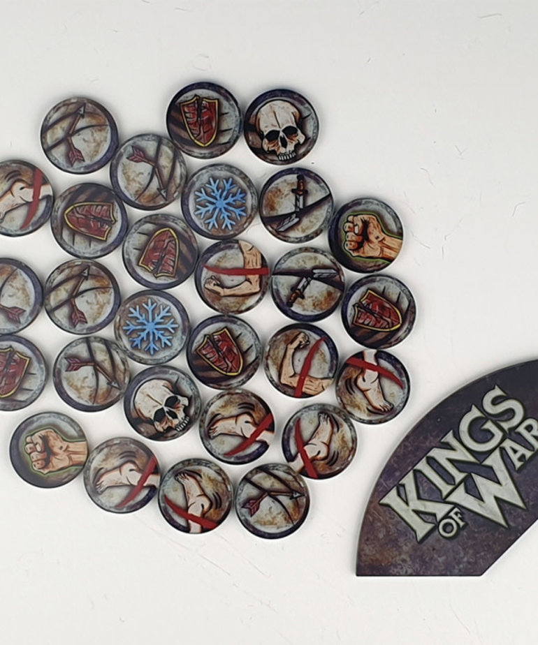 Mantic Games - MG Kings of War 3rd Ed. - Game Tokens & Arc Template