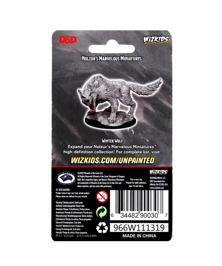 WizKids - WZK D&D: Nolzur's Marvelous Unpainted Miniatures - Winter Wolf