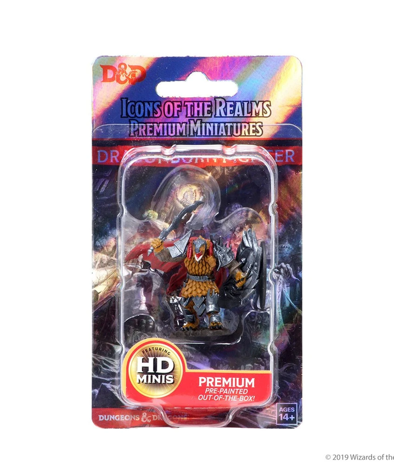 WizKids - WZK D&D: Icons of the Realms - Premium Painted Figures - Dragonborn Fighter (He/Him/They/Them)