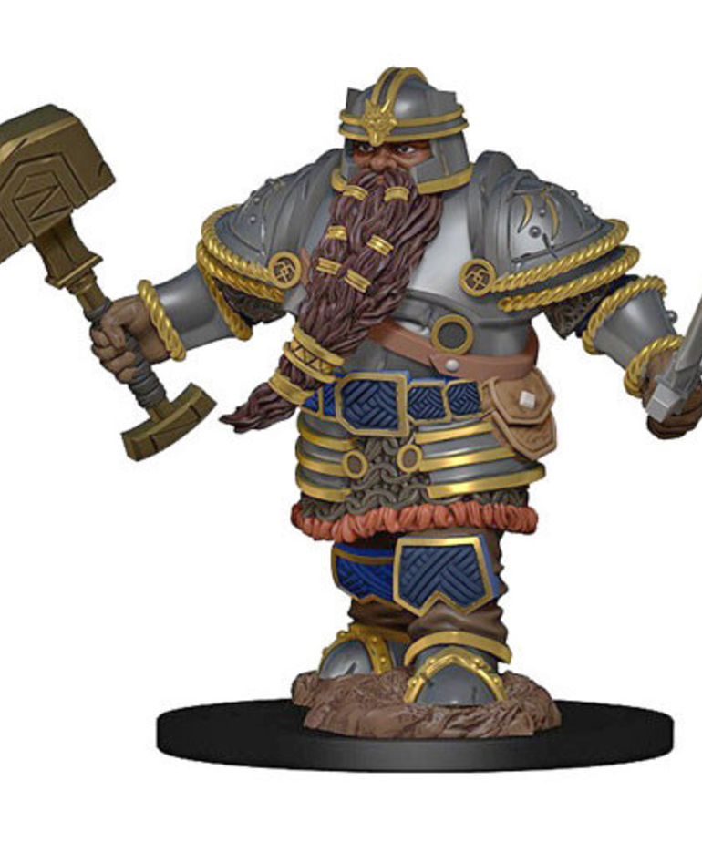WizKids - WZK D&D: Icons of the Realms - Premium Painted Figures - Dwarf Fighter (He/Him/They/Them)