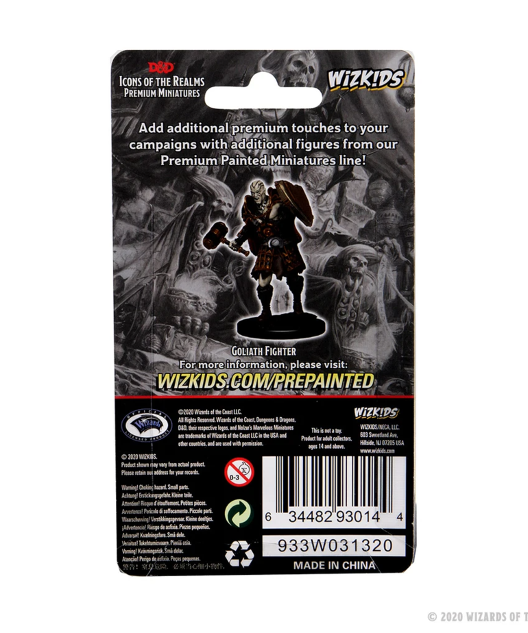 WizKids - WZK D&D: Icons of the Realms - Premium Painted Figures - Goliath Fighter (He/Him/They/Them)