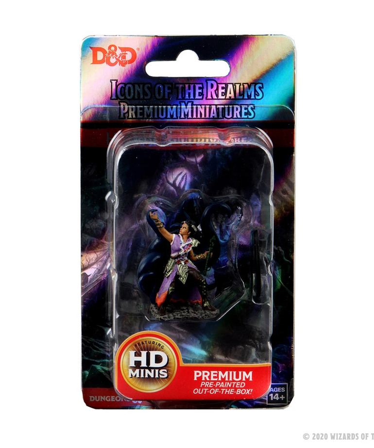 WizKids - WZK D&D: Icons of the Realms - Premium Painted Figures - Human Warlock (She/Her/They/Them)