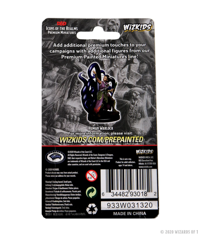 WizKids - WZK D&D: Icons of the Realms - Premium Painted Figures - Human Warlock (She/Her/They/Them)