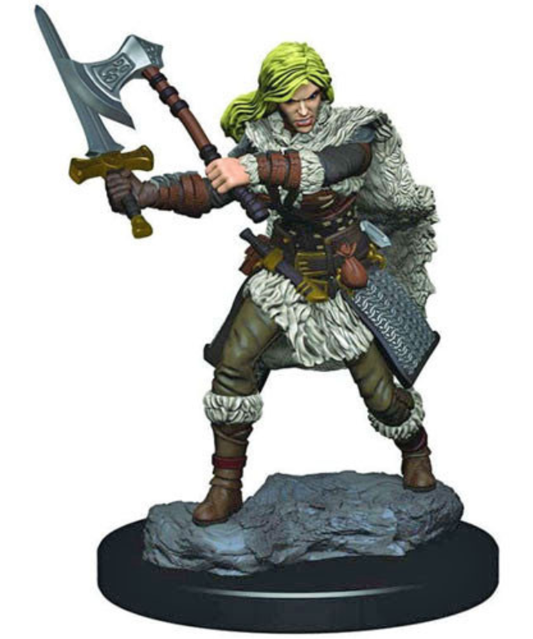 WizKids - WZK D&D: Icons of the Realms - Premium Painted Figures - Human Barbarian (She/Her/They/Them)