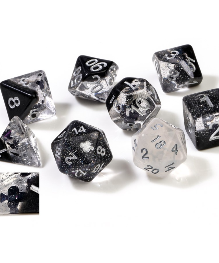 Sirius Dice - SDZ Sirius Dice - Polyhedral 7-Die Set - Clubs