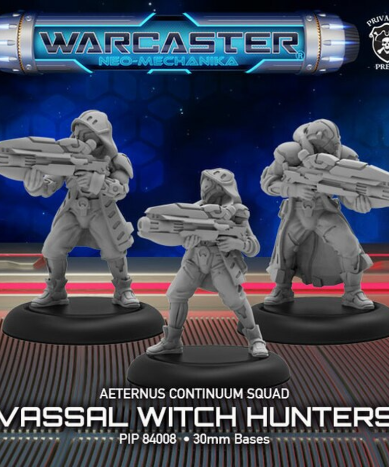 Privateer Press - PIP Warcaster: Neo-Mechanika - Aeternus Continuum - Vassal Witch Hunters - 3 Model Squad