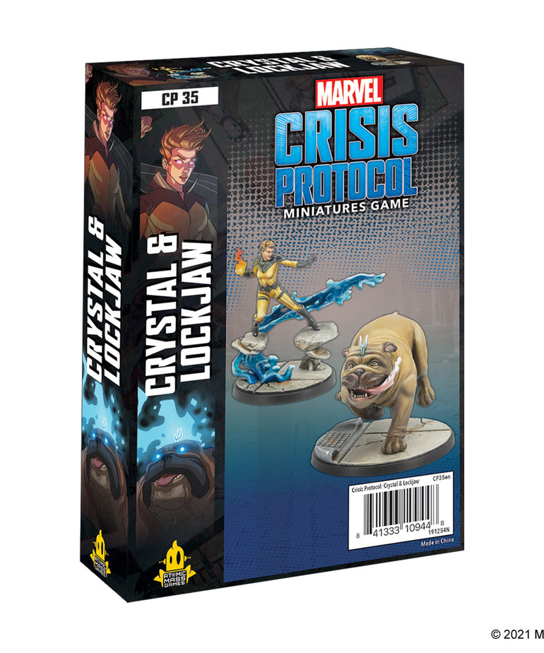 Atomic Mass Games - AMG Marvel: Crisis Protocol - Crystal and Lockjaw - Character Pack