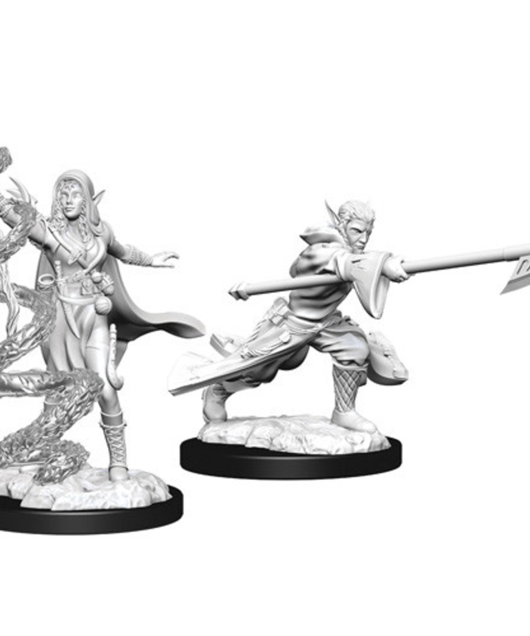 WizKids - WZK Magic: The Gathering Unpainted Miniatures - Joraga Warcaller & Joraga Treespeaker (Elves)