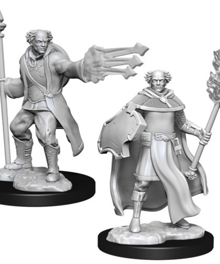 WizKids - WZK D&D: Nolzur's Marvelous Unpainted Miniatures - Male Multiclass Cleric & Wizard