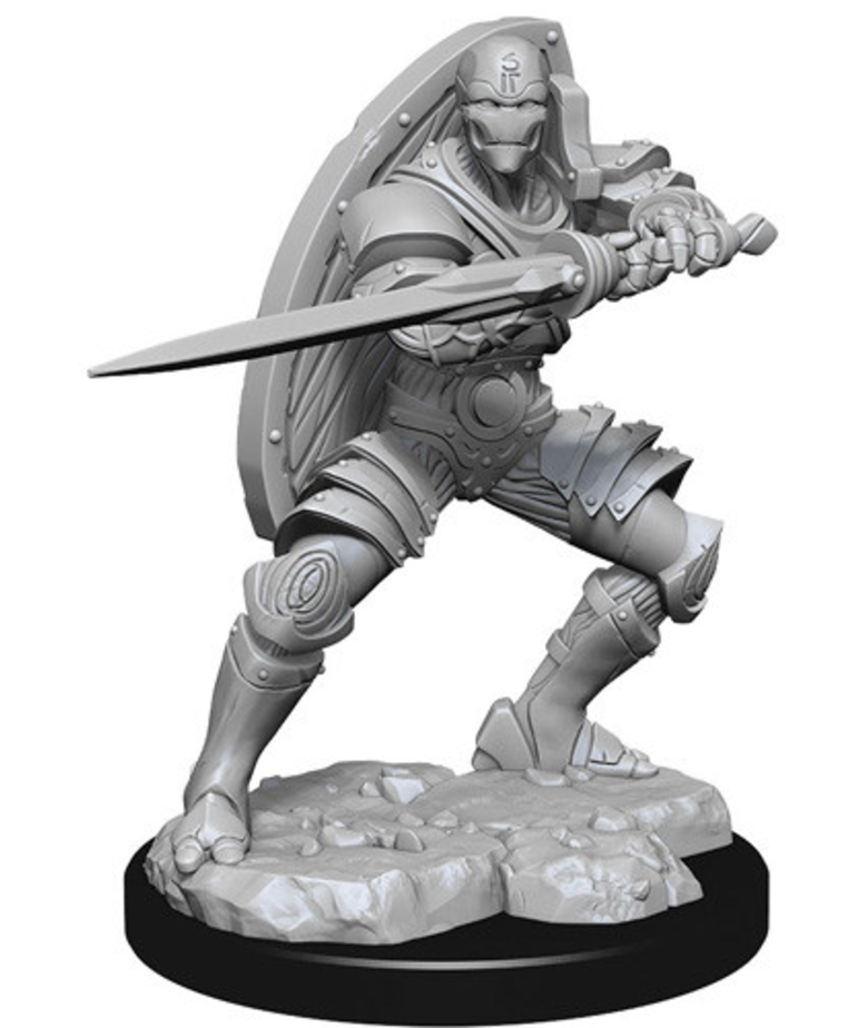 WizKids - WZK D&D: Nolzur's Marvelous Unpainted Miniatures - Male Warforged Fighter