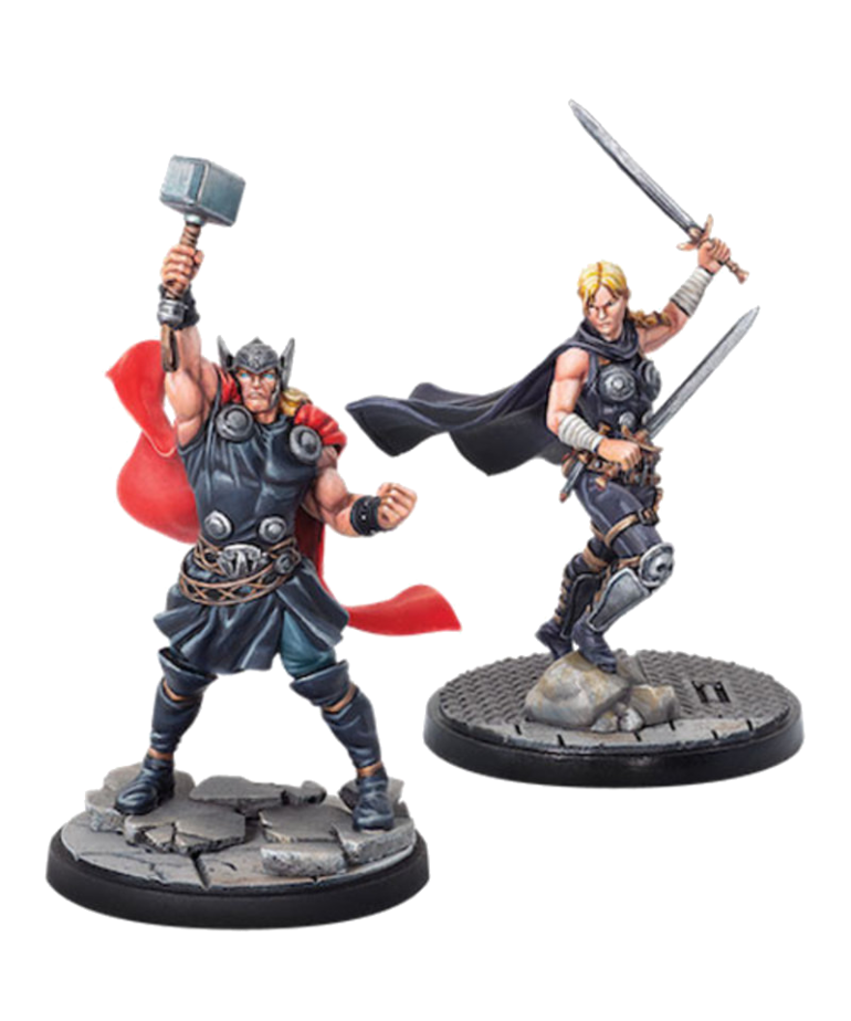 Atomic Mass Games - AMG Marvel: Crisis Protocol - Thor & Valkyrie - Character Pack