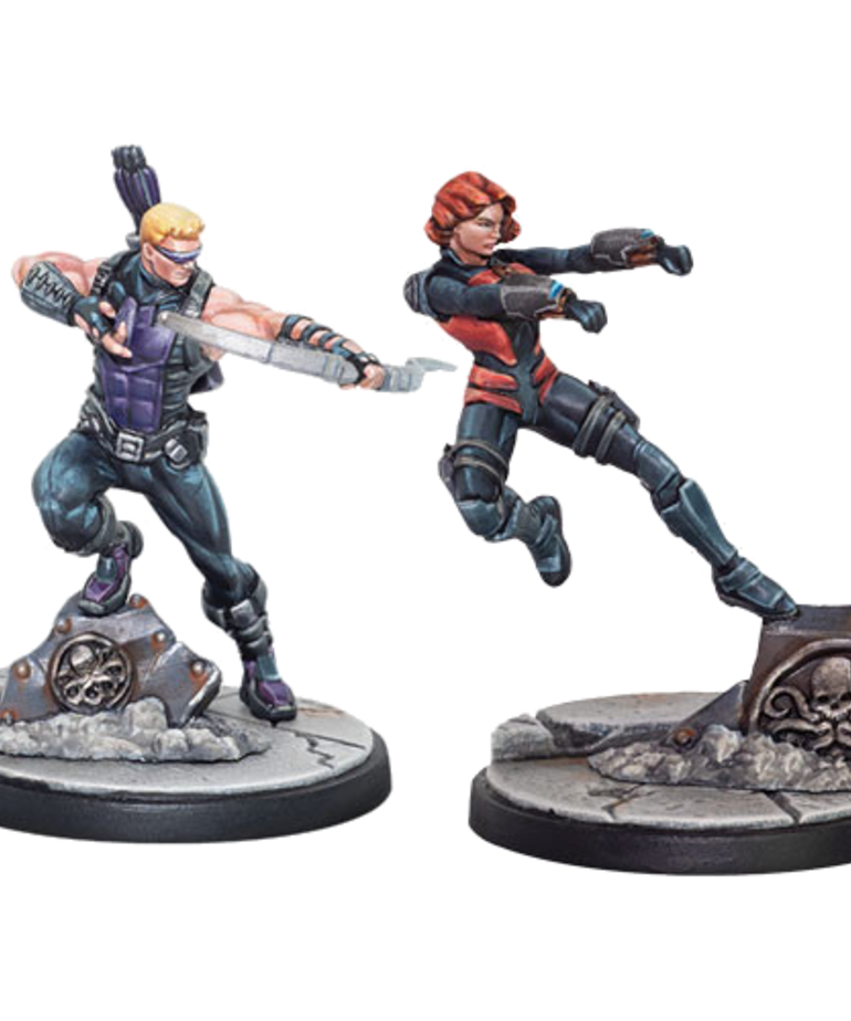 Atomic Mass Games - AMG Marvel: Crisis Protocol - Hawkeye & Black Widow, Agent of S.H.I.E.L.D. - Character Pack