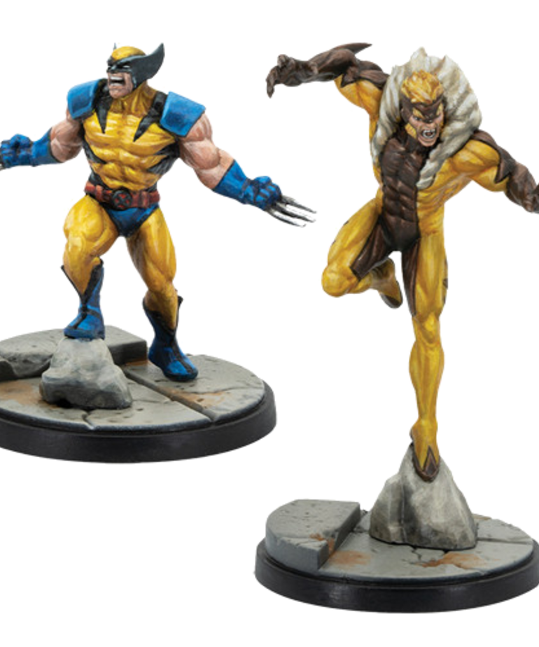 Atomic Mass Games - AMG Marvel: Crisis Protocol - Wolverine & Sabretooth - Character Pack