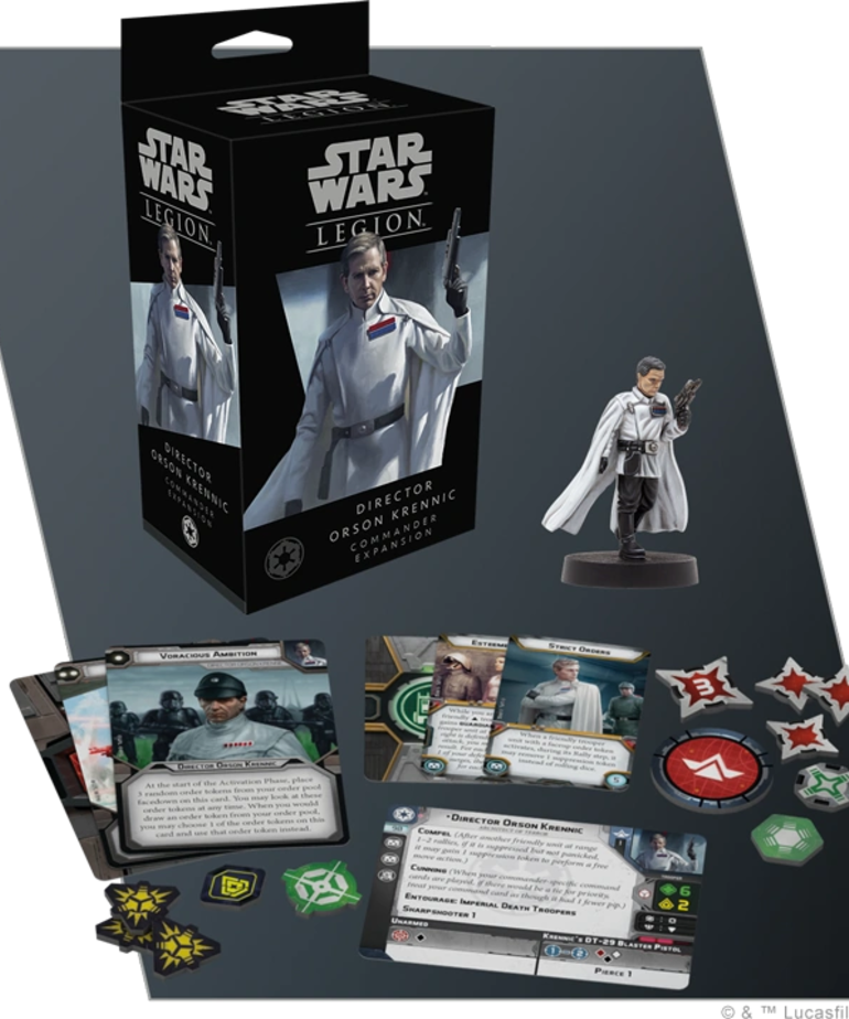 Atomic Mass Games - AMG Star Wars: Legion - Galactic Empire  - Director Orson Krennic - Commander Expansion