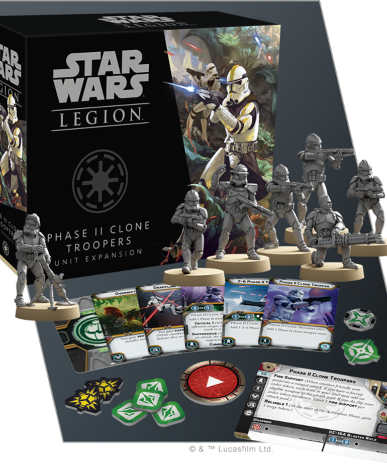 Atomic Mass Games - AMG Star Wars: Legion - Galactic Republic - Phase II Clone Troopers - Unit Expansion