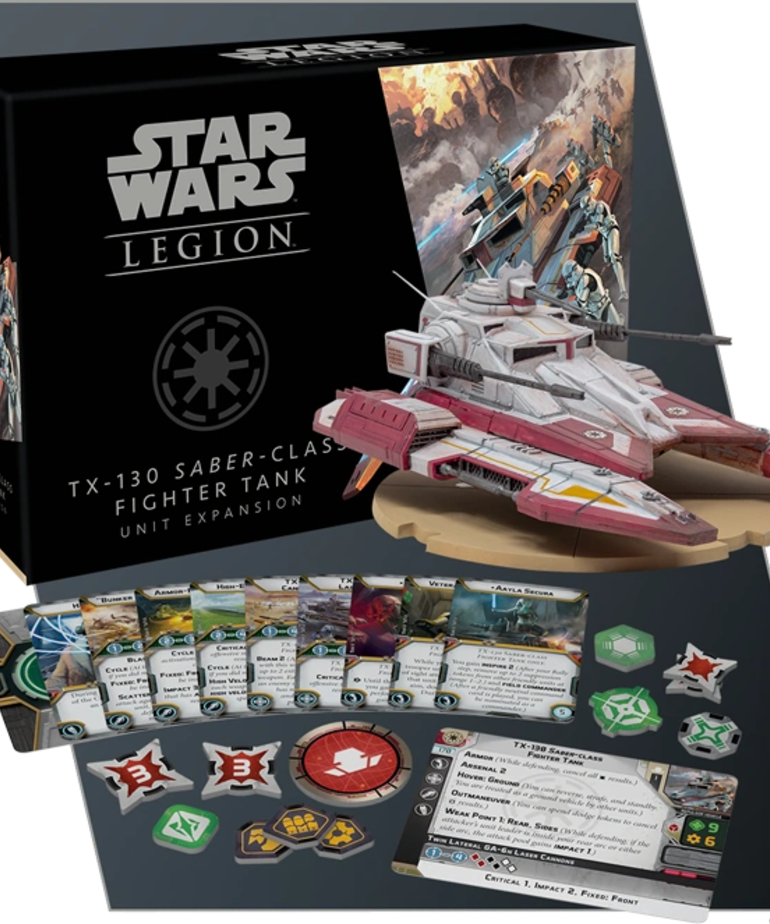 Atomic Mass Games - AMG Star Wars: Legion - Galactic Republic - TX-130 Saber-Class Fighter Tank - Unit Expansion