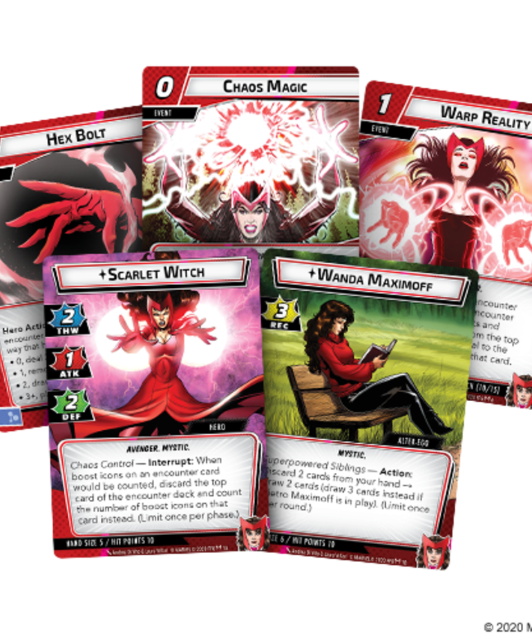 Fantasy Flight Games - FFG Marvel Champions: The Card Game - Scarlet Witch - Hero Pack