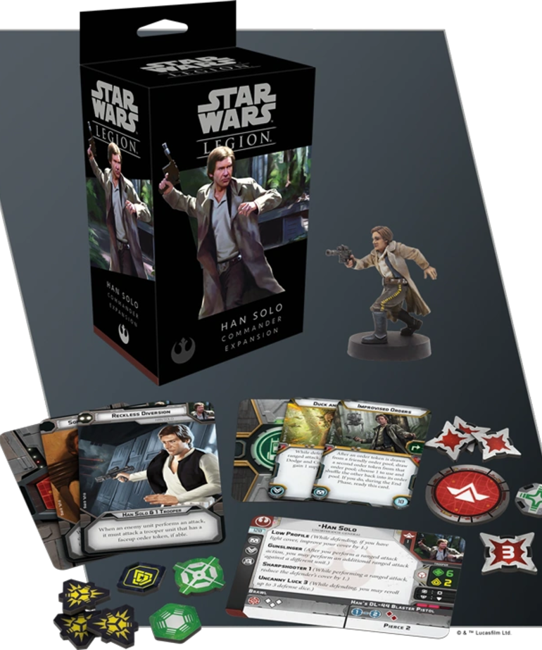 Atomic Mass Games - AMG Star Wars: Legion - Rebel Alliance - Han Solo - Commander Expansion