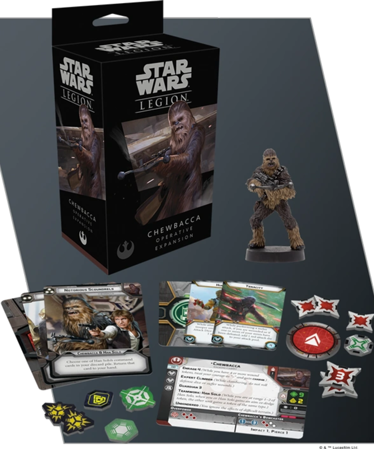 Atomic Mass Games - AMG Star Wars: Legion - Rebel Alliance - Chewbacca - Operative Expansion