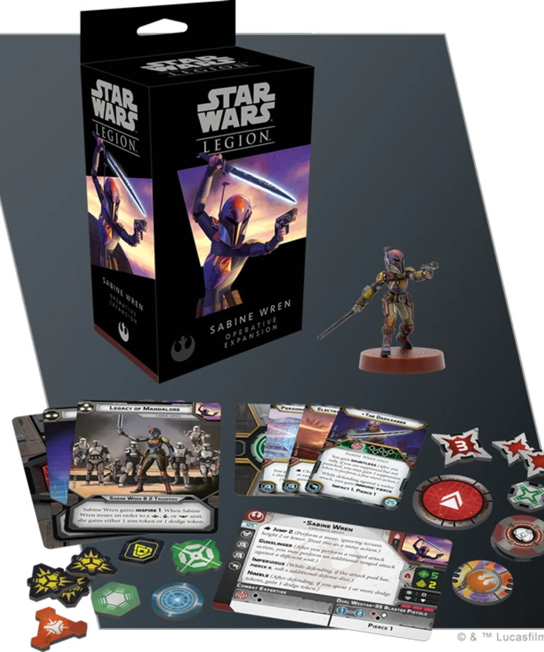 Atomic Mass Games - AMG Star Wars: Legion - Rebel Alliance - Sabine Wren - Operative Expansion