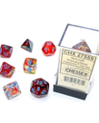 Chessex - CHX Chessex - Polyhedral 7-Die Set - Nebula Luminary - Primary w/ Turquoise